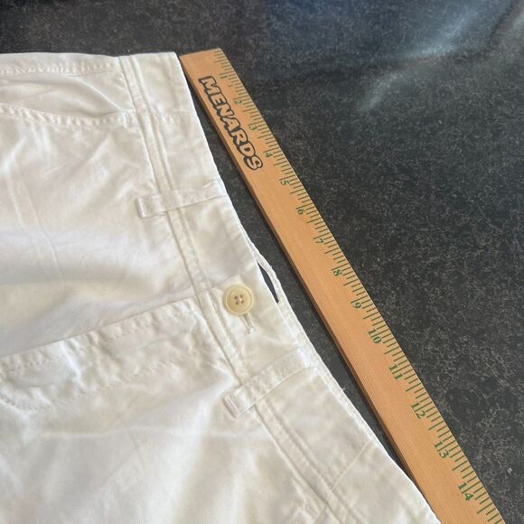 J.Crew Chino Cropped Pants White Rolled Cuffs 100% Cotton Zip Fly - Picture 5 of 16
